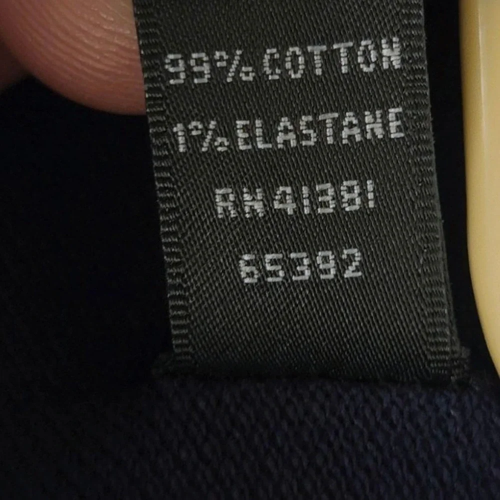 Ralph‎ Lauren Black Label Mens XL Navy Blue Cotton Pique Short Sleeve Polo Shirt